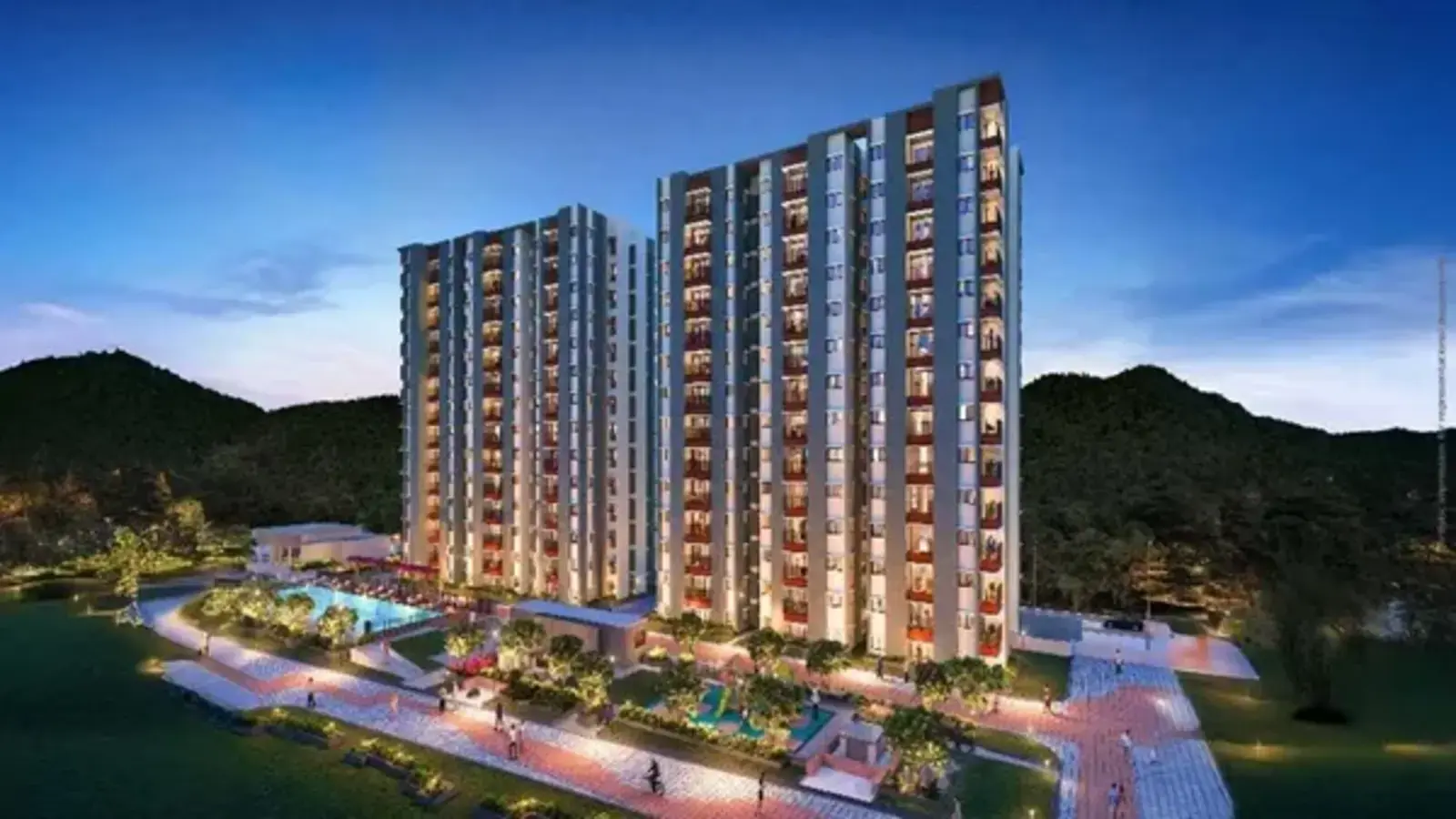 Purva District Evening Tower View